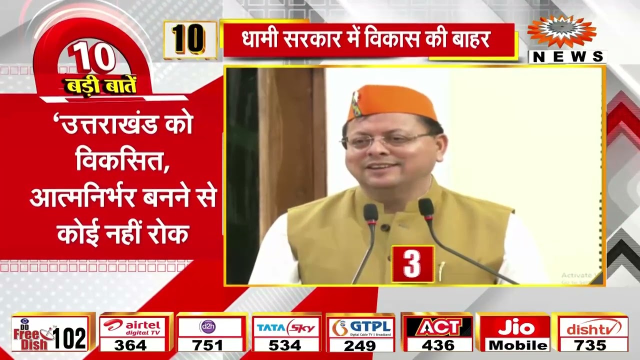 Dhami Government's New Vision: Strong steps towards self-reliant Uttarakhand | Uttarakhand Econom...