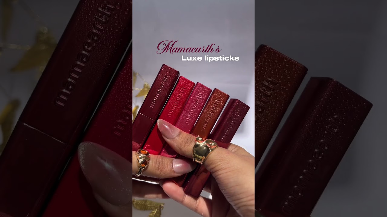 **Newly launched **MAMAEARTH LUXE LIPSTICKS 
