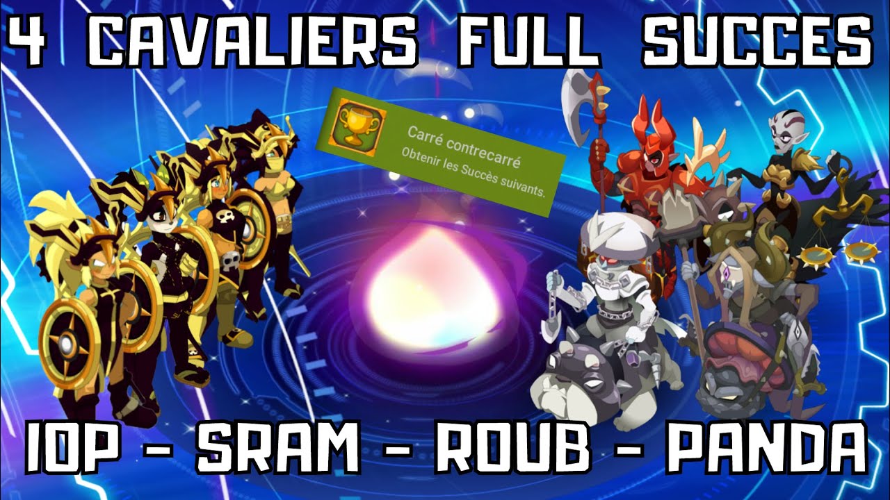 [DOFUS 2.58] - Les 4 Cavaliers de l'Éliocalypse Full Succès - Iop / Sram / Roub / Panda
