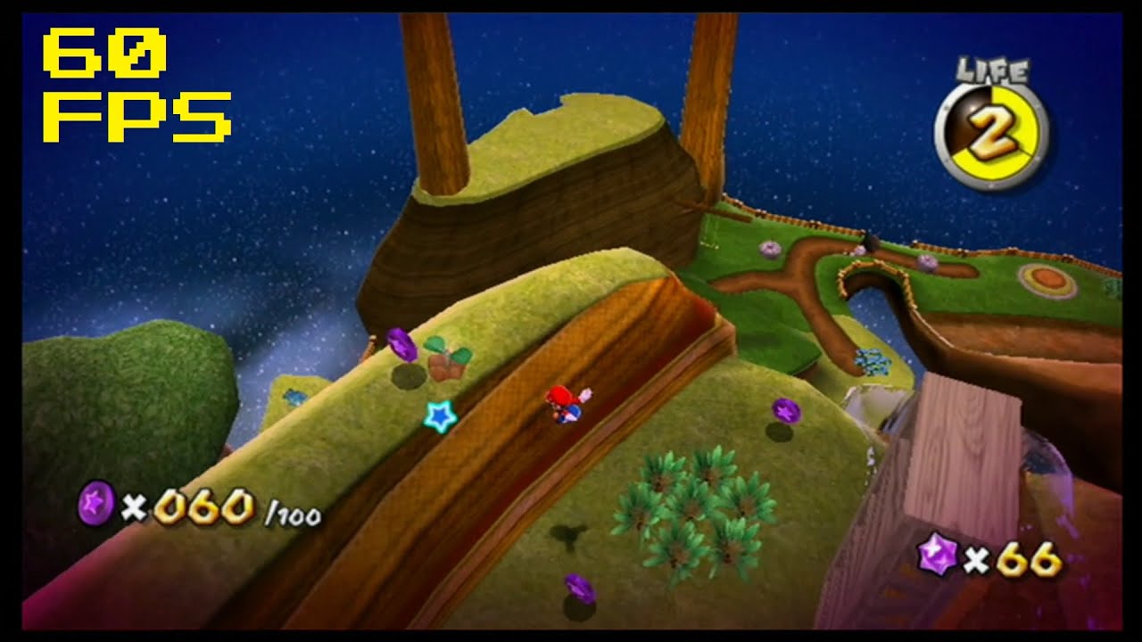 108. [60 FPS] The Honeyhive's Purple Coins - Honeyhive Galaxy - Super Mario Galaxy