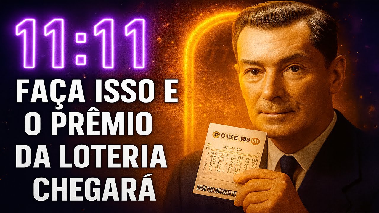 🟣DIGA ISTO ÀS 11:11 – SÓ 3 VEZES – E O PRÊMIO DA LOTERIA VIRÁ - Neville Goddard