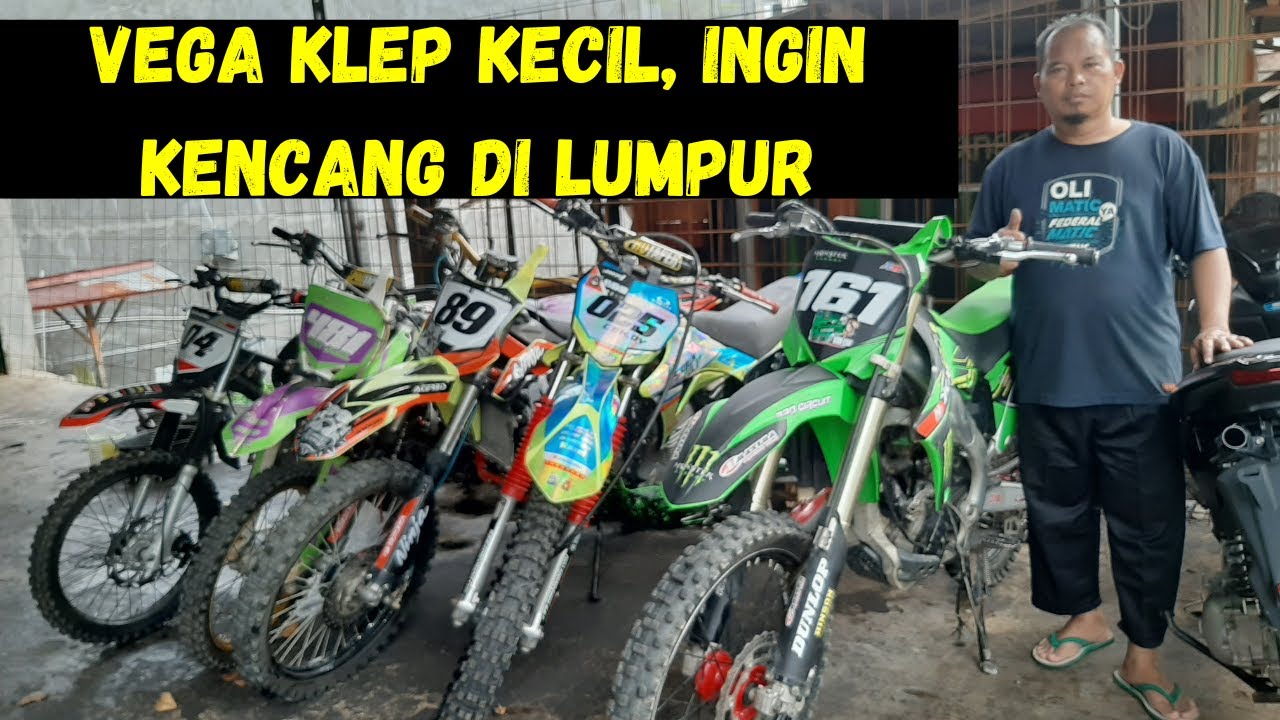 MODIFIKASI MESIN VEGA GRASTRACK RBT, KLEP DAN KARBURATOR STANDARD.