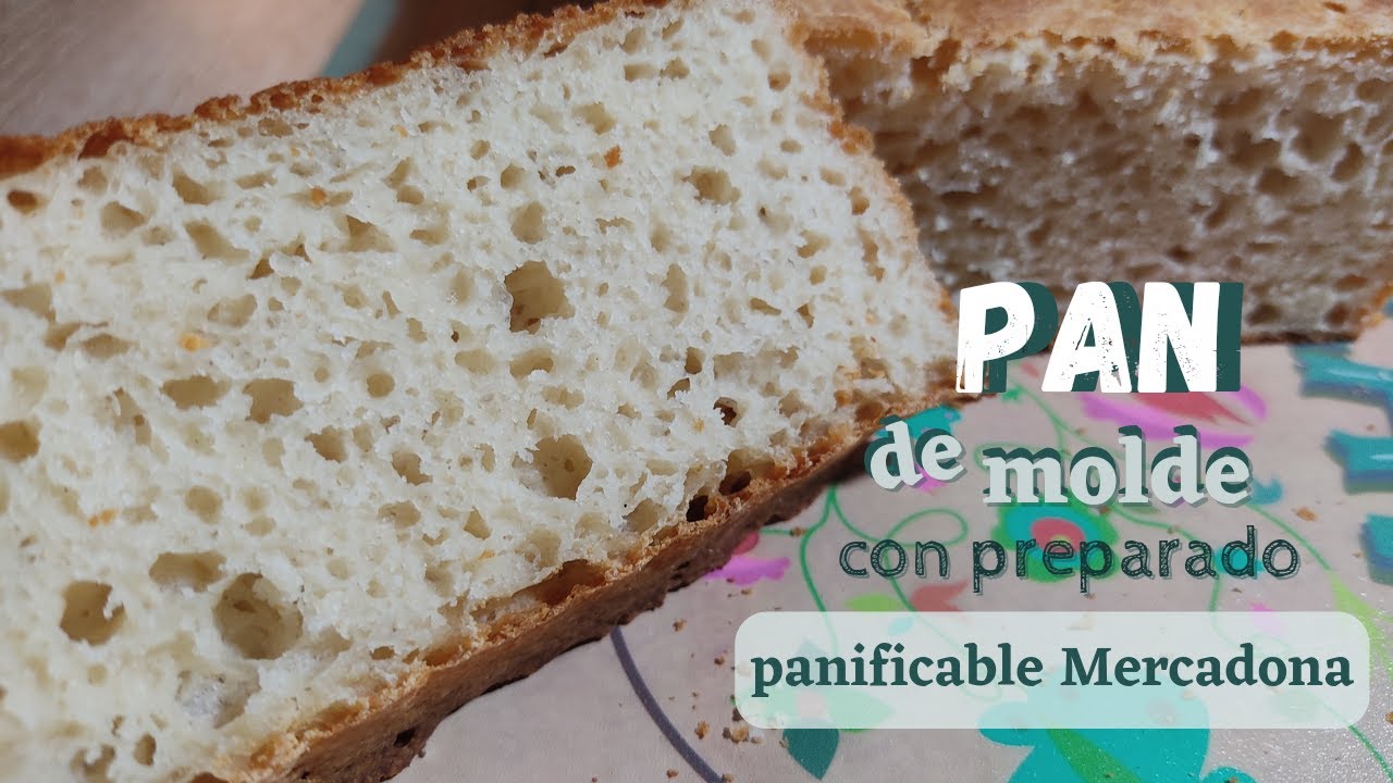 Pan de molde sin gluten con preparado panificable
