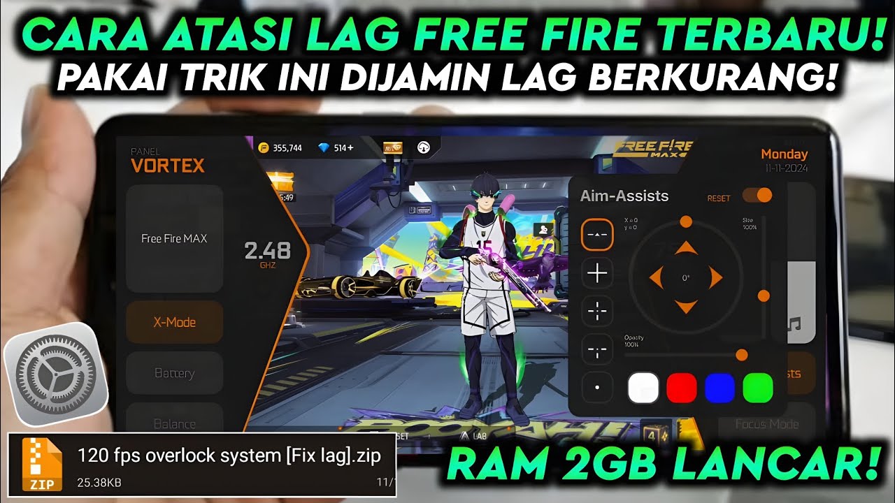 AUTO LANCAR‼️Cara mengatasi lag dan patah patah di game free fire setelah Update - GAME BOOSTER FF 🔥
