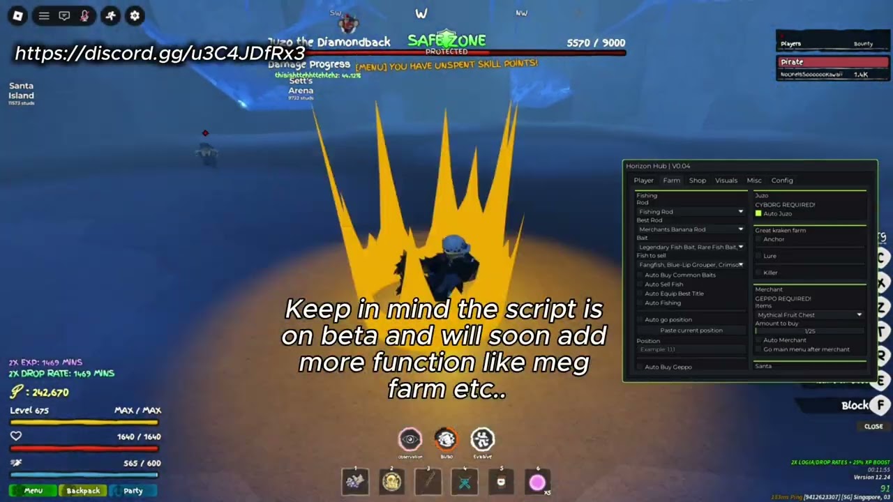 showcasing the best gpo script juzo farm [Horizon Hub]