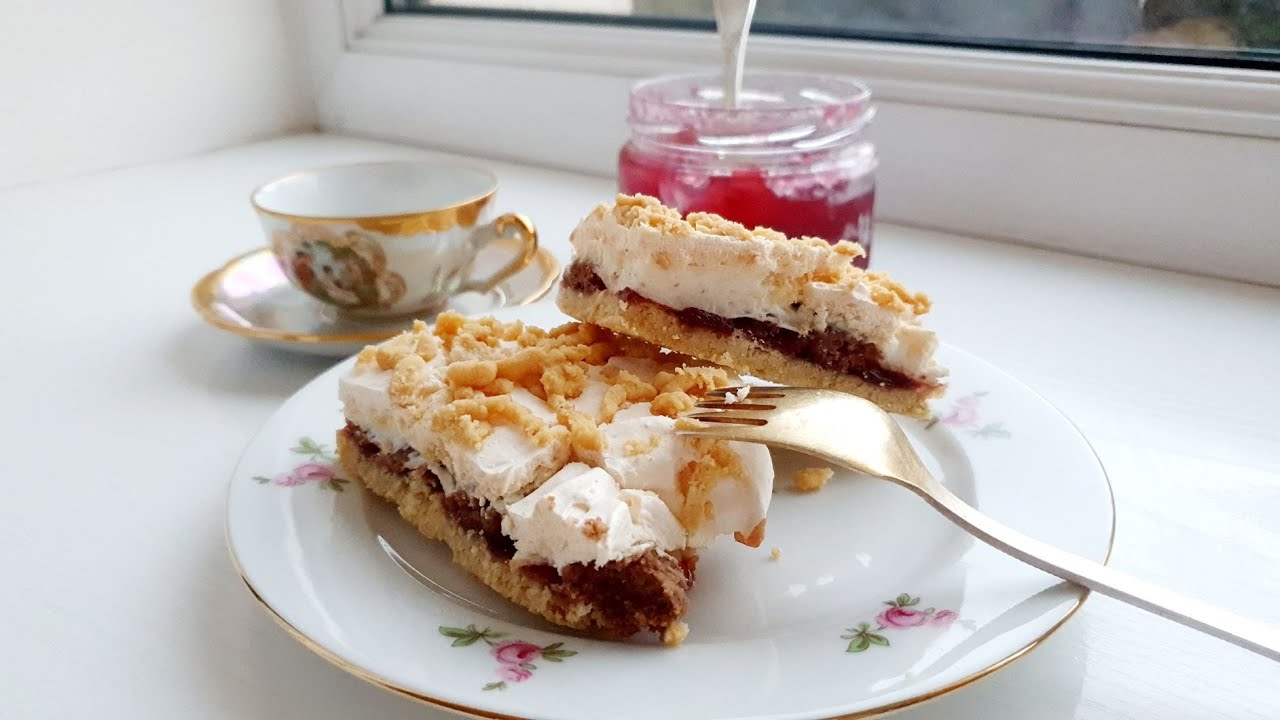 ПЕСОЧНЫЙ ПИРОГ С БЕЗЕ И ДЖЕМОМ - ЭТО ОЧЕНЬ ПРОСТО И ВКУСНО!