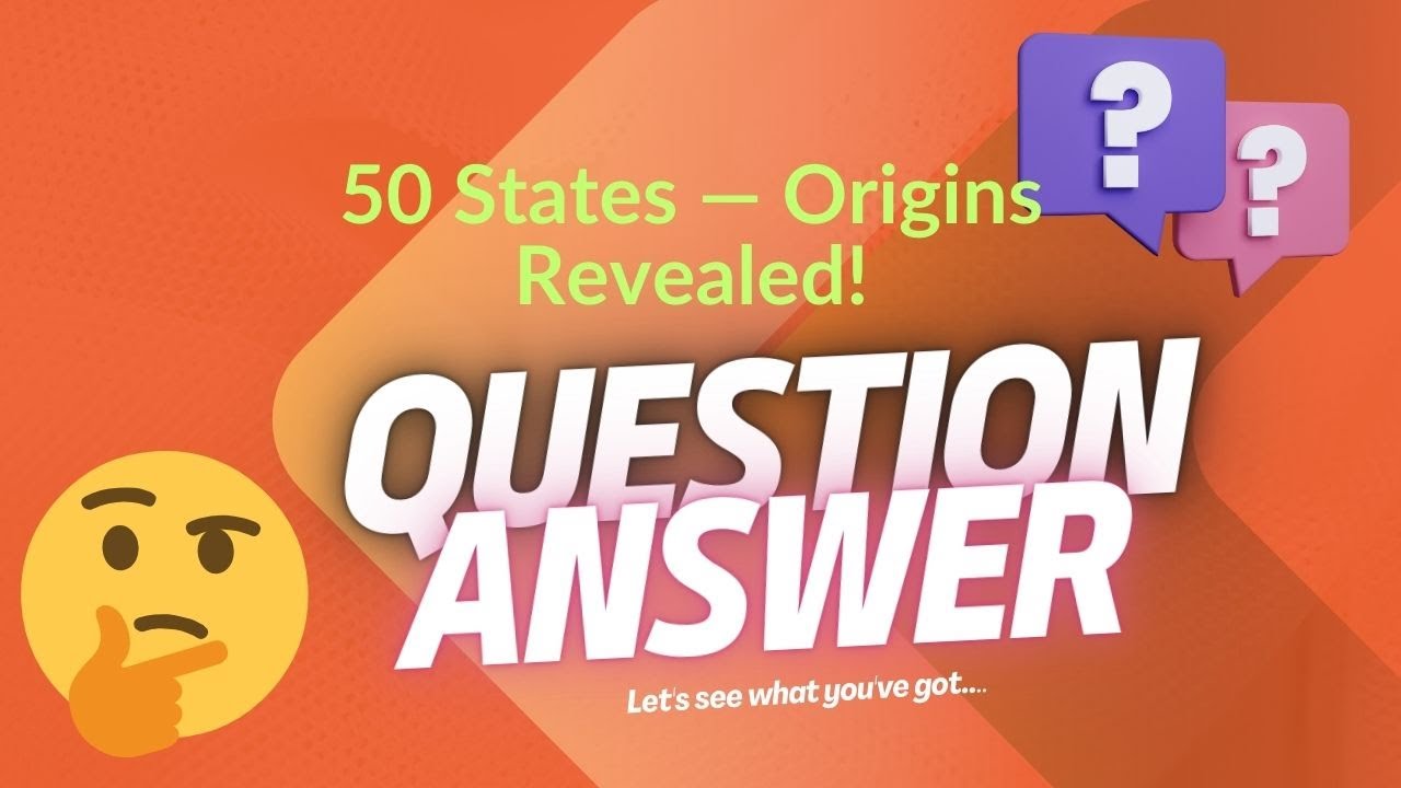 USA 50 States Origin revealed Let see how many the Canadians will get right