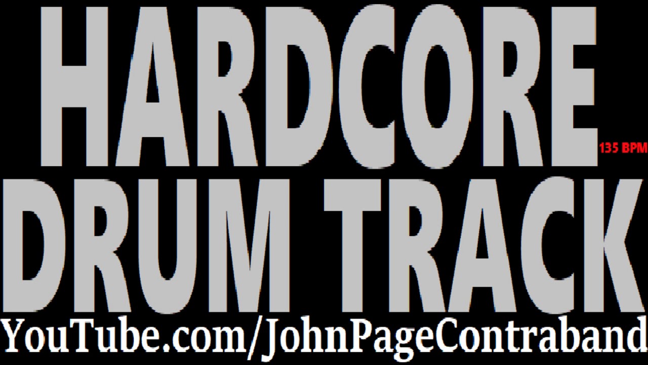Hardcore Breakdown Drum Backing Track 135 bpm FREE