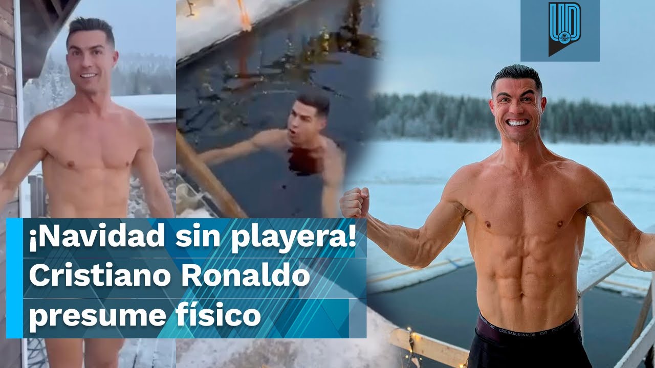 🥶 ¿QUIÉN DIJO FRÍO? ❄️ Cristiano Ronaldo DESAFÍA el frío en el polo norte y se luce sin camisa 🥵