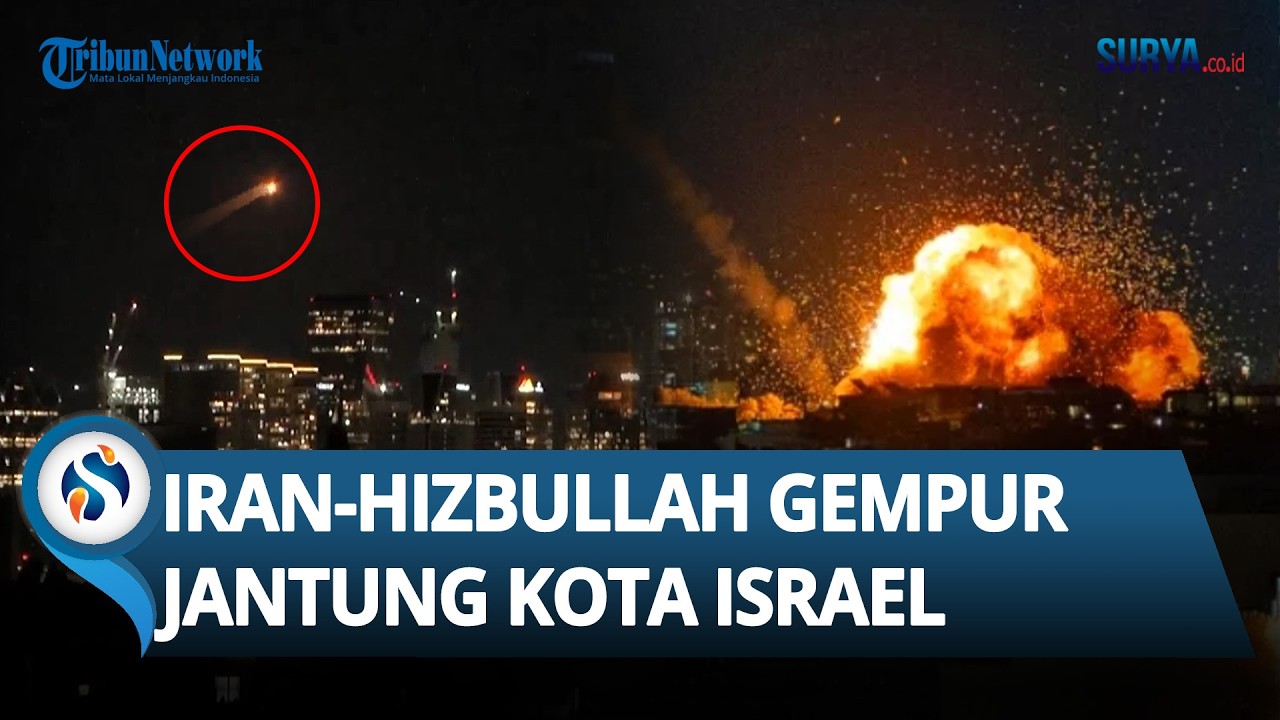 SIRENE BERGEMURUH! Tel Aviv Kian Mencekam Dikepung Rudal Iran & Hizbullah, Zionis Tak Bisa Tenang!