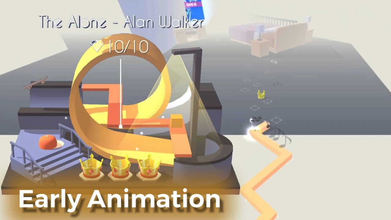 Dancing Line - The Alone | Early Animation