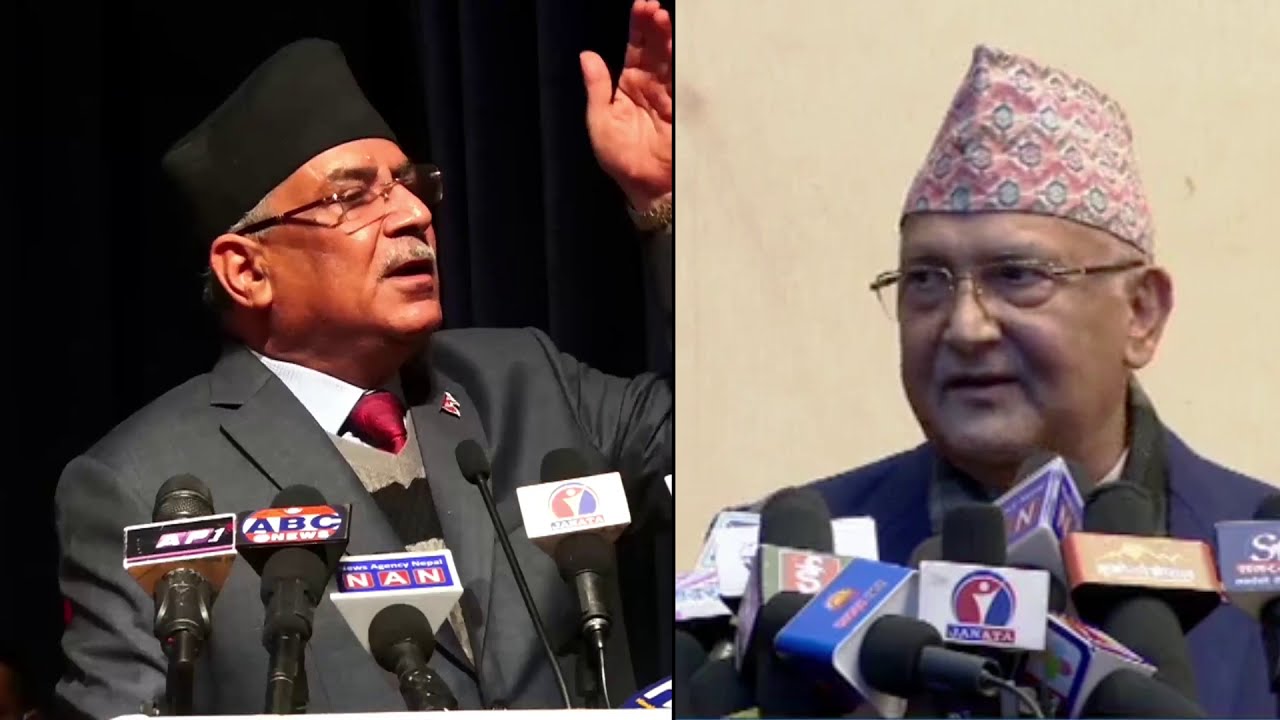 kp oli vs prachanda CARICATURE | prachanda and oli dohori BATTLE | oli prachanda SPEECH