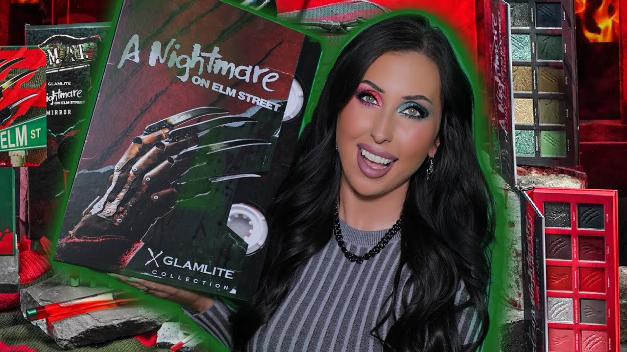A NIGHTMARE ON ELM STREET X GLAMLITE COLLECTION | 2 LOOKS + SWATCHES