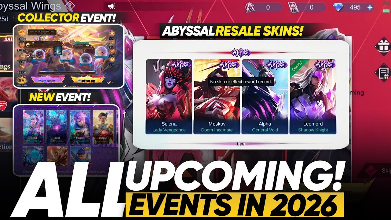 3 MAJOR MLBB EVENTS CONFIRMED FOR 2026 | ABYSSAL WINGS, FANNY LEGEND AND COLLECTOR UPDATE!