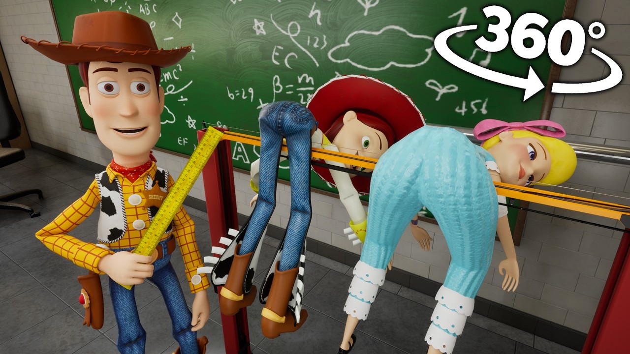 Toy Story 5 - Woody Teacher Punished In School! | VR 4K