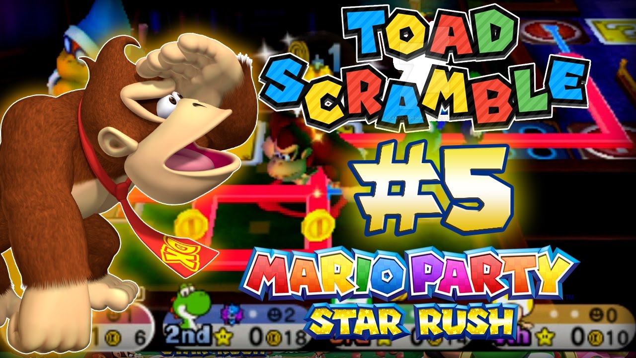 ABM: Mario Party Star Rush!! Toad Scramble!! Walkthrough # 5 World 2-2