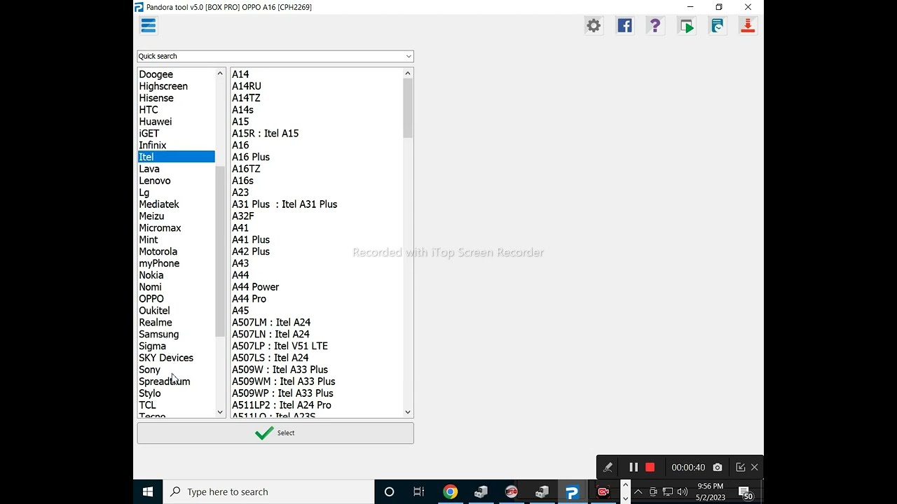 A551L-Pro-SU360O-11.0-OP-V024-20Selected modelSpreadtrumOperation: Erase FRPSoftware version: 5.0