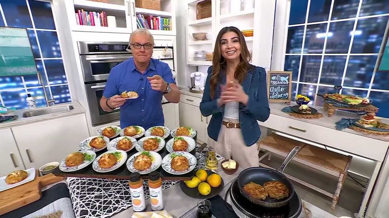 Egg Harbor (12) 5 oz Premium Jumbo Lump Crab Cakes on QVC