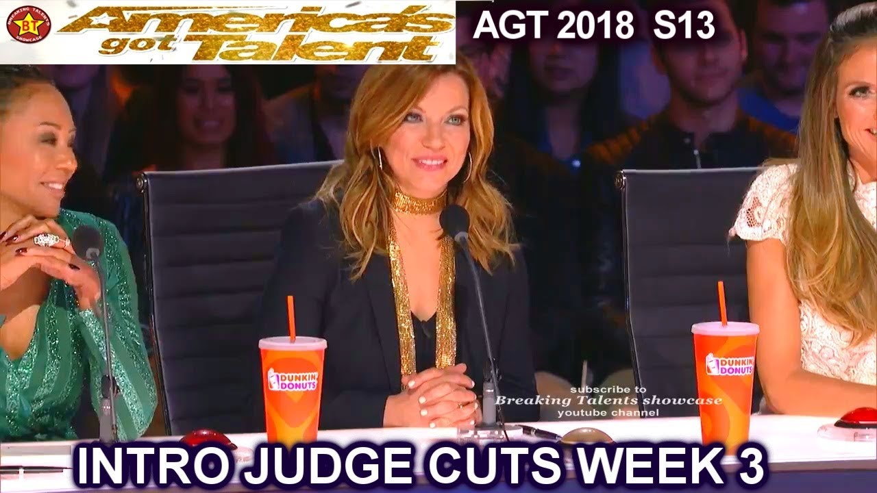 INTRO JUDGE CUTS 3 America's Got Talent 2018 Martina McBride Guest Judge - AGT Season 13 S13E9