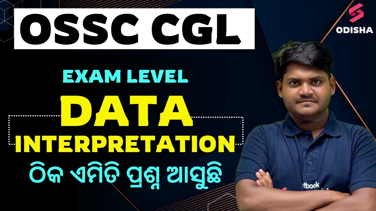 OSSC CGL 2026 | Odisha CGL Maths Classes | Data Interpretation By Sarangi Sir