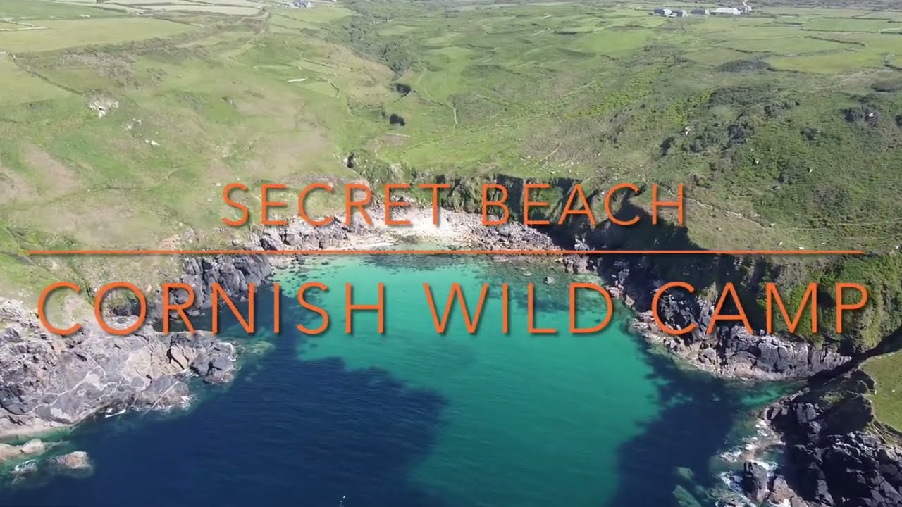 Secret Cornish Beach, wild camp and swim in crystal clear waters.
