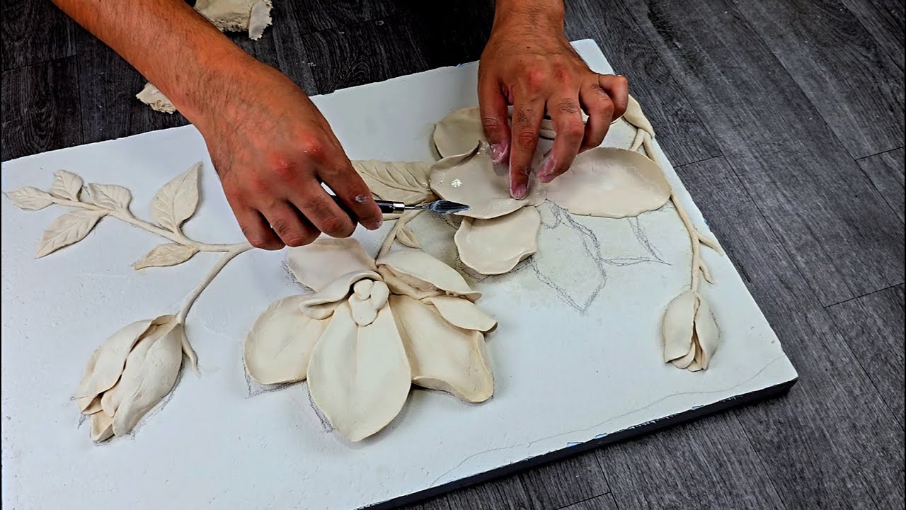 Clay flower making tutorials
