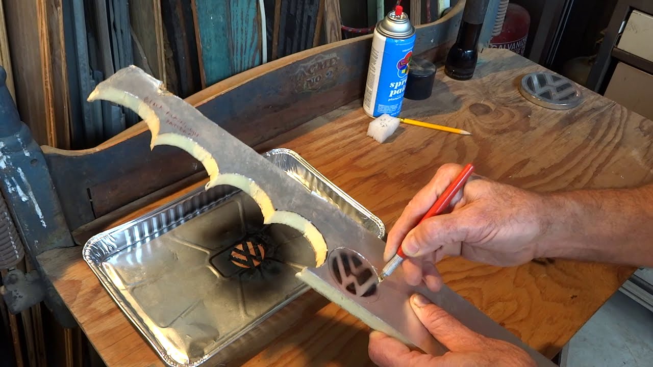 Making a VW alloy wheel center cap in less than five minutes