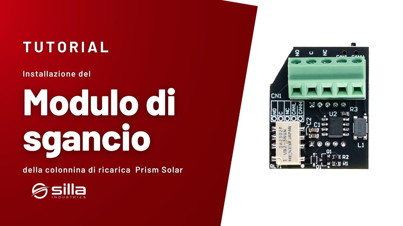 Il modulo di sgancio della wallbox Prism Solar: cos'è e come deve essere installato.