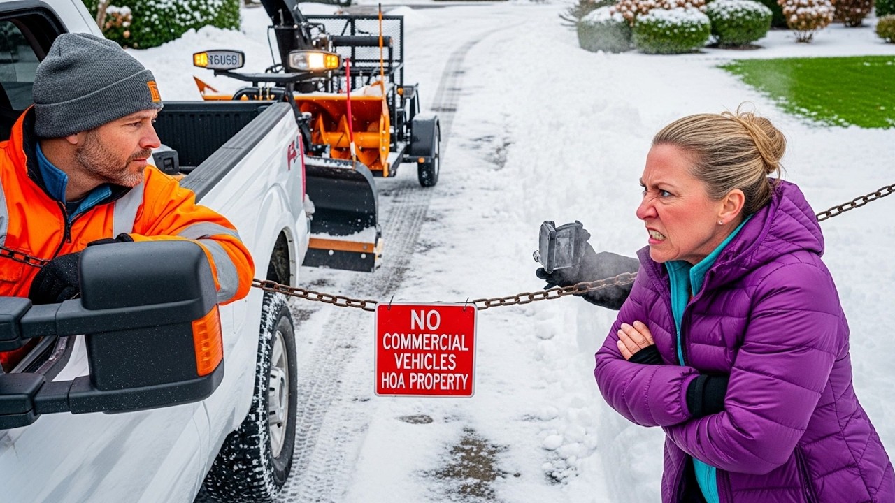 HOA Karen Blocked My Snow Removal Access, Then Complained When Her Street Wasn't Cleared