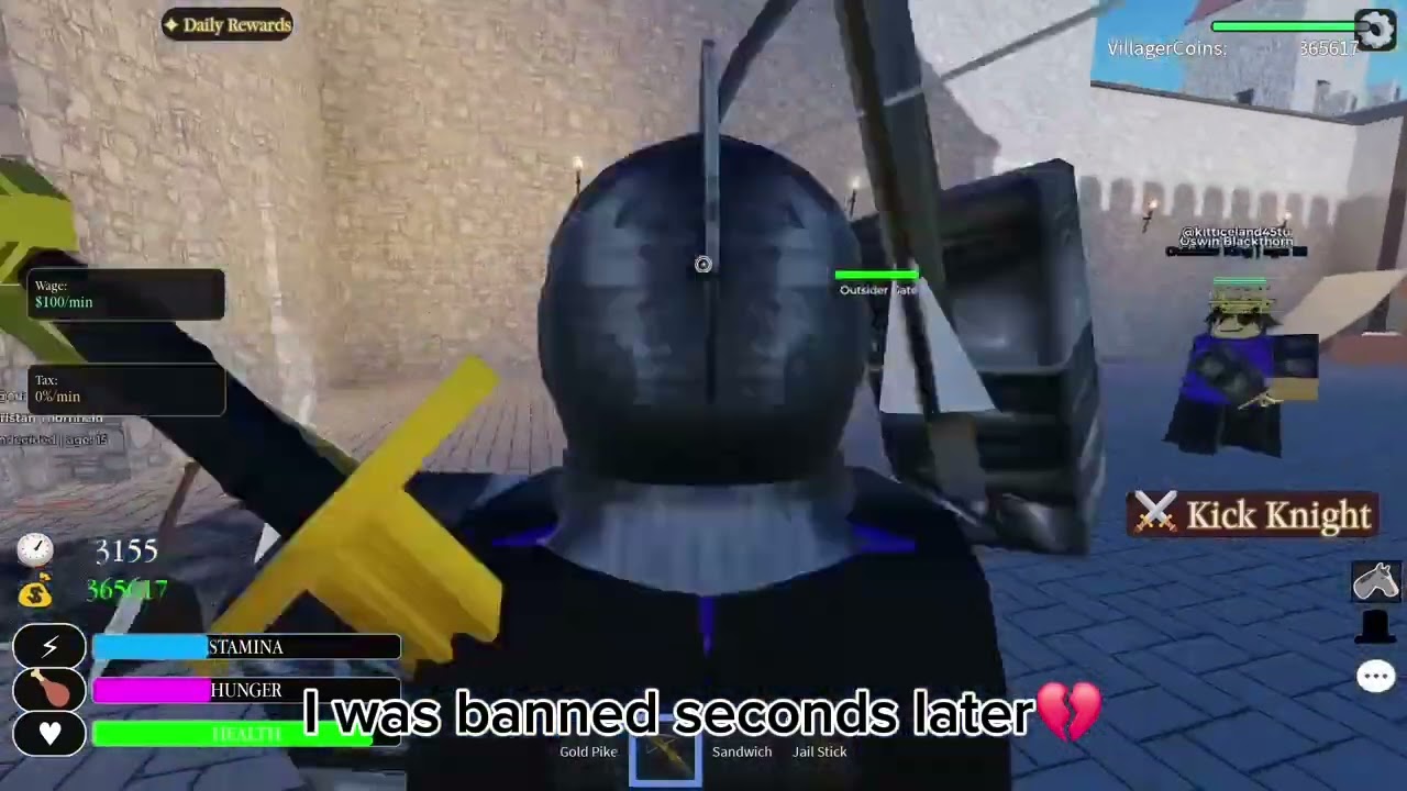 Why Im banned from villager life #roblox #villagerlife 