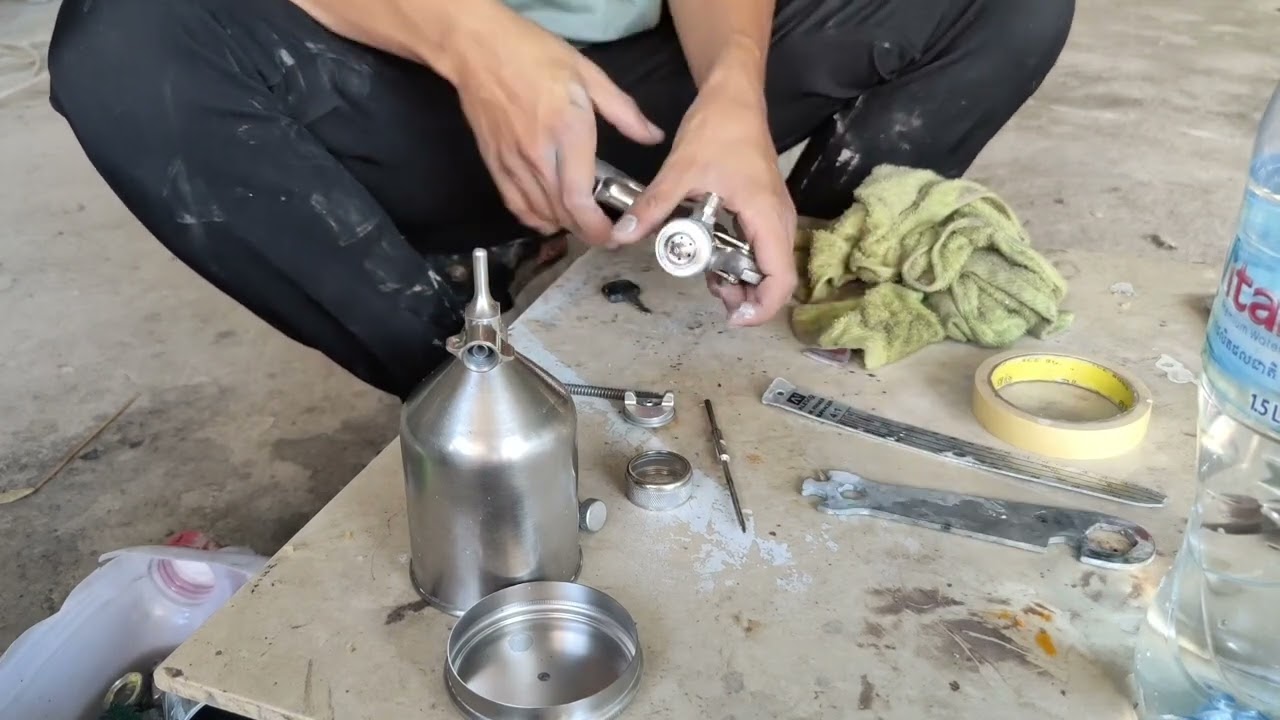Devilbiss JGX-502 Spray gun cleaning and install