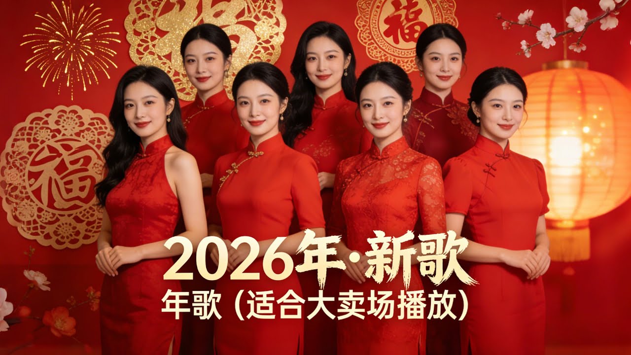 2026新年歌【喜庆贺岁新年歌曲合集】Chinese New Year Song 2026 | CNY Song  敲锣打鼓（完整版）