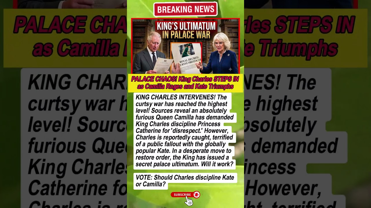 EXPOSED! Charles&rsquo; SECRET Ultimatum to Kate & Camilla! Palace War Explodes! #KingCharles #RoyalFamily