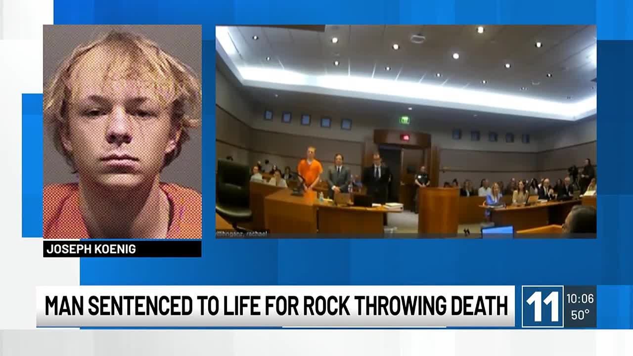 20-year-old sentenced to life in prison for a Colorado rock-throwing death