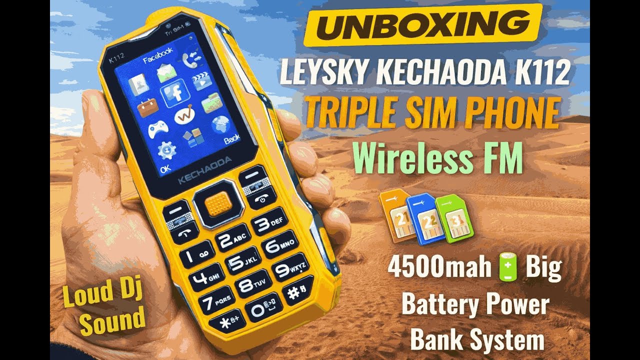 Kechaoda K112 Tripple Sim Phone l Big Phone l big phone l Unboxing l Price l Review l Battery#mobile