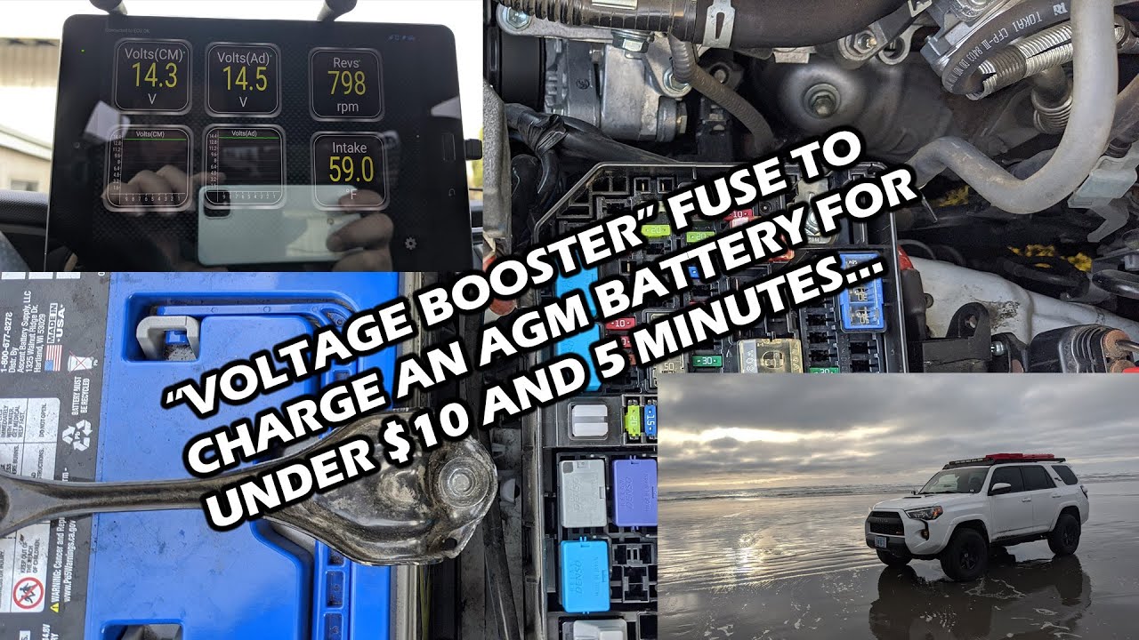 4Runner Voltage Booster Fuse for Under $10 to Properly Charge Your AGM Battery.