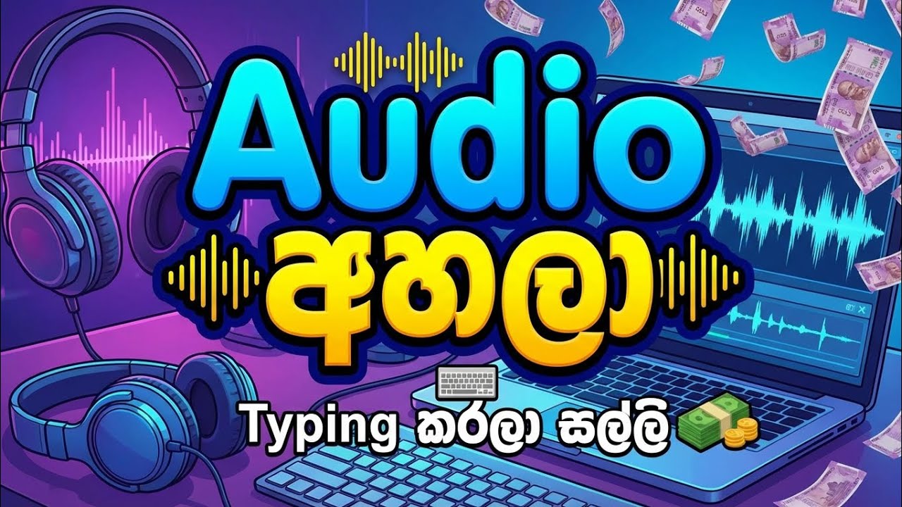 Audio අහලා Type කරලා සල්ලි | ලේසිම Online Job එක (Transcription)විකල්ප 1: Skill එකක්