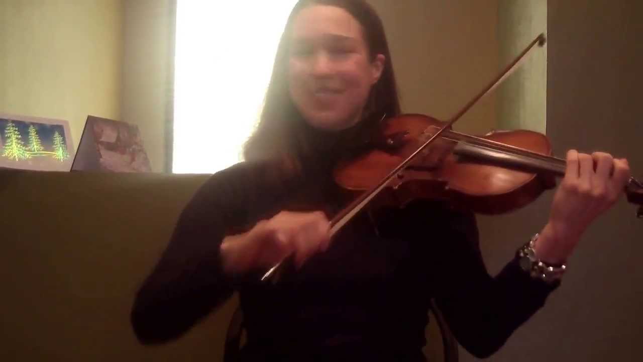 Deck the Halls (holiday violin  music practice video) 🎻