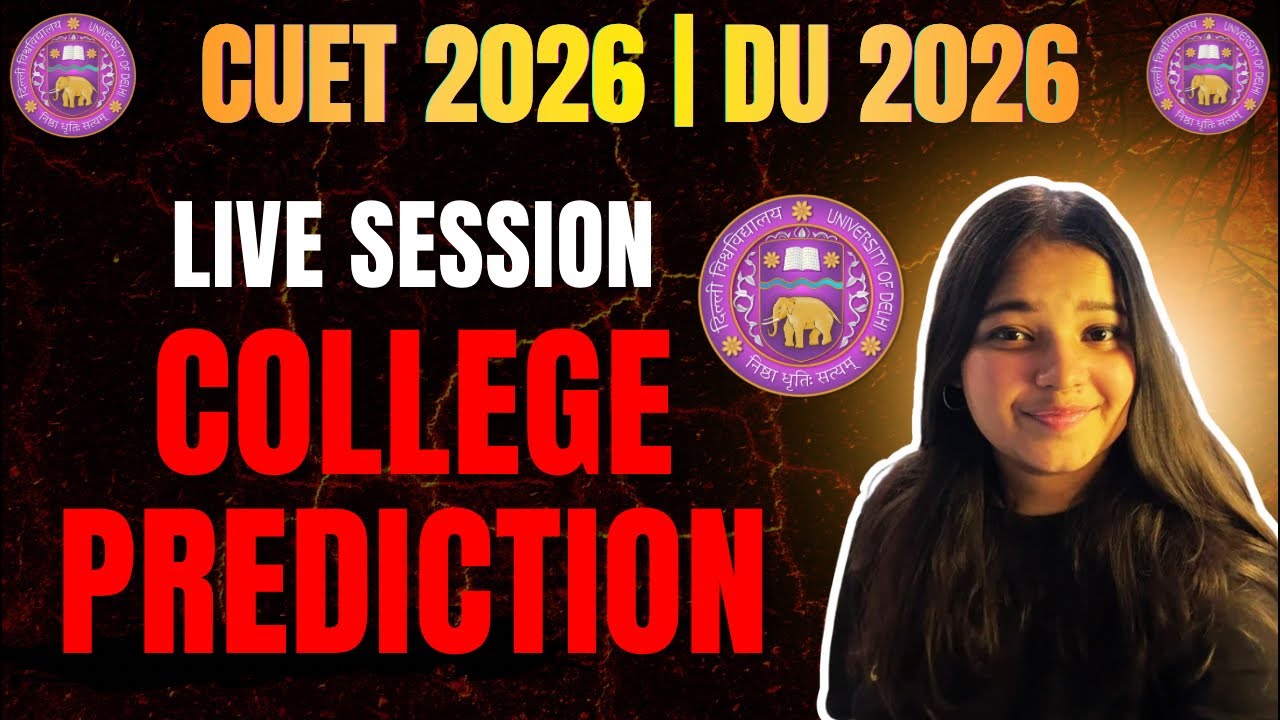 CUET UG Result 2026 Out! DU Live Cutoff & College Prediction Session 🔴