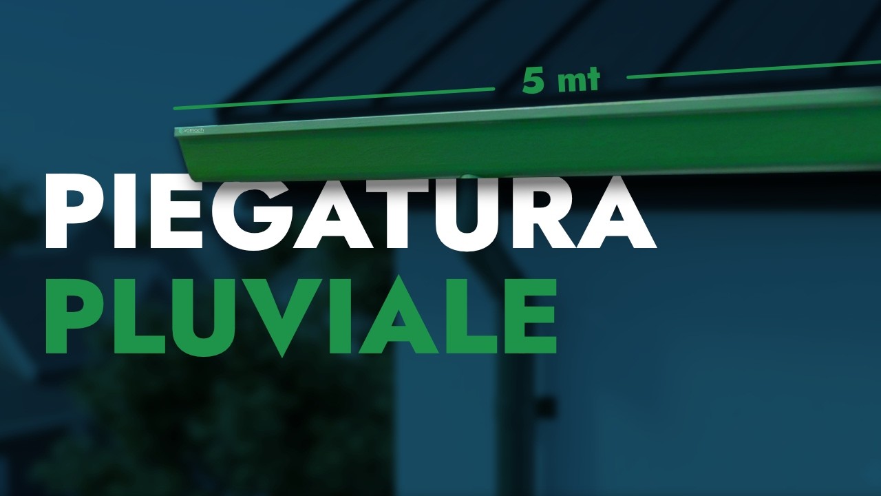Piegatura Pluviale in lamiera da 5m con Jorns a Doppia Bandiera