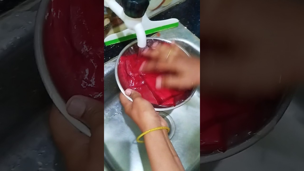 Goat blood cleaning