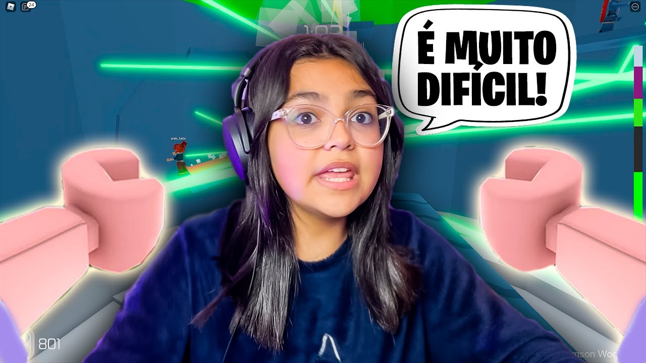 ROBLOX - DESAFIO DA PRIMEIRA PESSOA NO TOWER OF HELL!!!