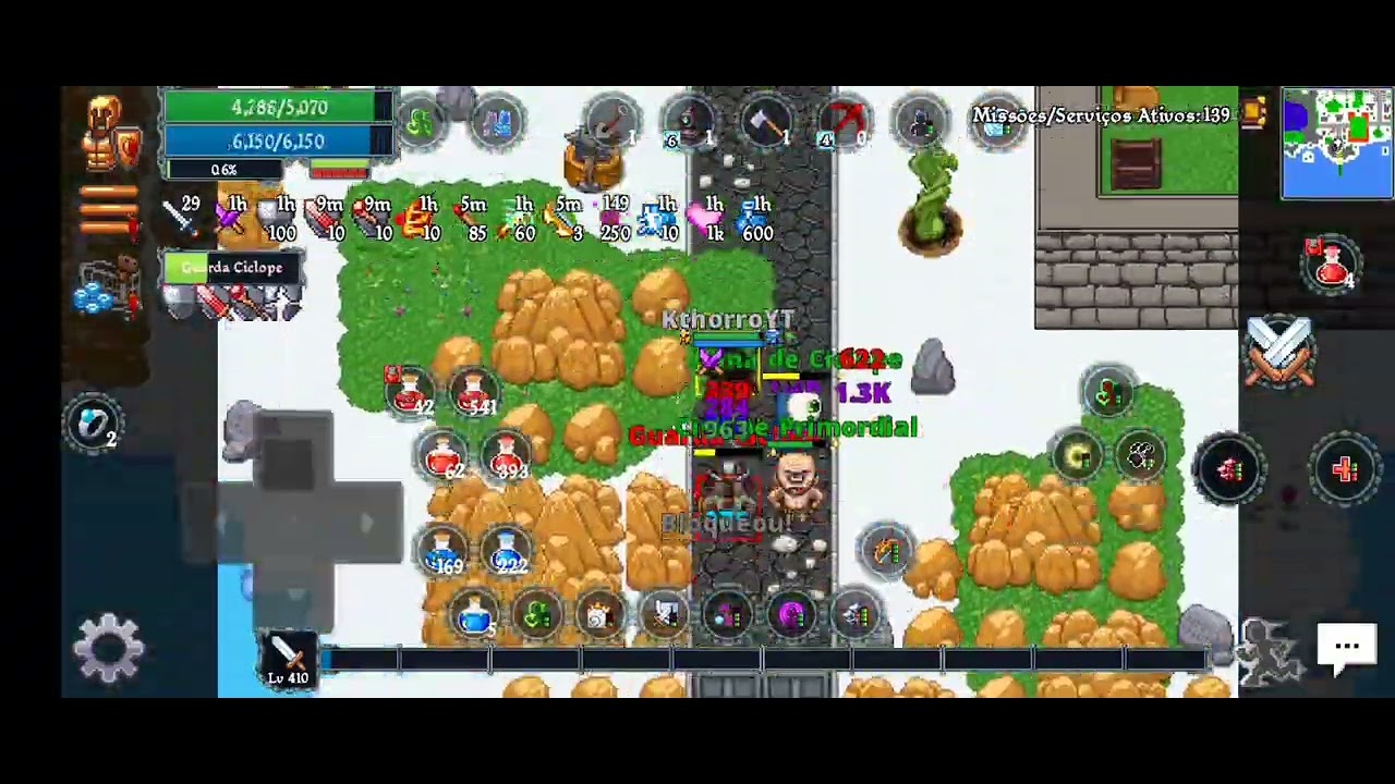 Caçador lvl410 Hunt de guarda ciclope 