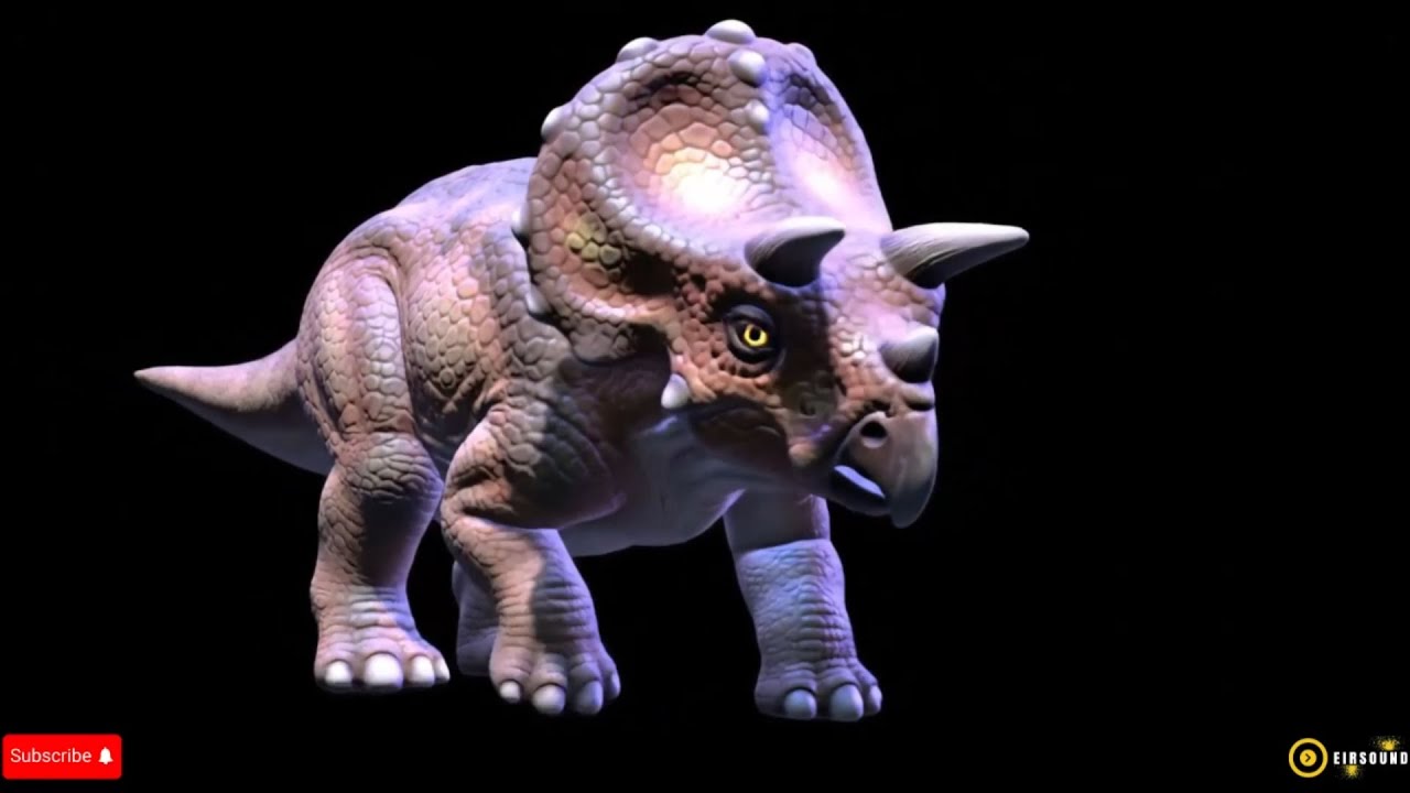 Dinosaurs 3D Hologram Video - Ankylosaurus, Spinosaurus, Triceratops