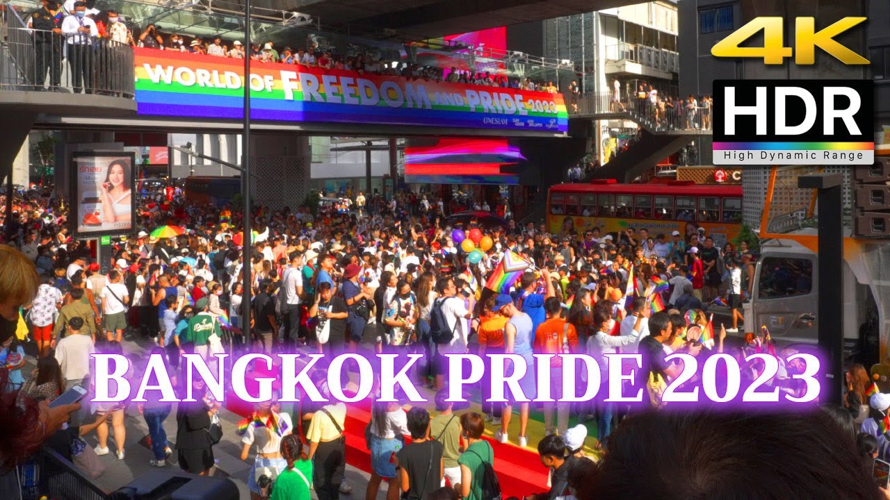 [ 4K HDR 🇹🇭 ] Bangkok Pride Parade 2023 /  Pride Month LGBTQ Pride Parades / Miss Grand Thailand