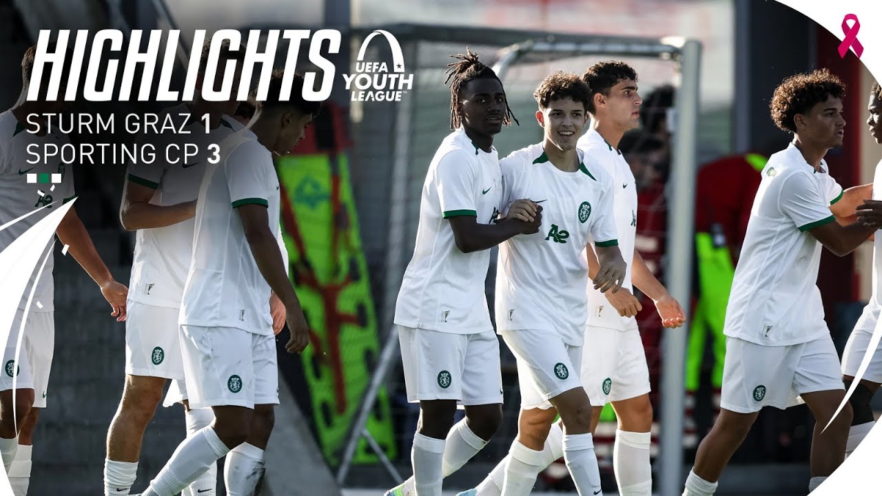 Resumo | UEFA Youth League: Sturm Graz 1-3 Sporting CP