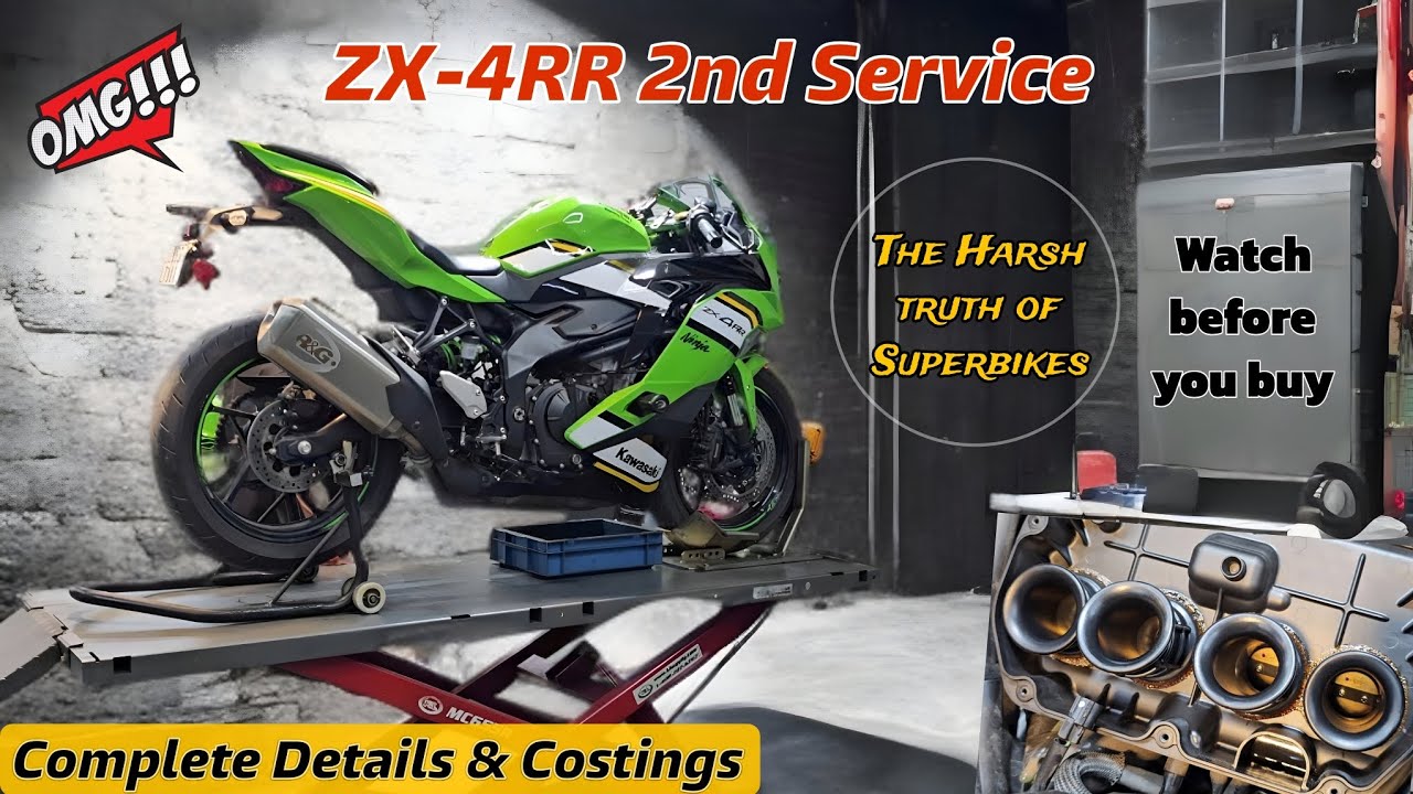 2025 ZX-4RR 2nd Service | The reality of Superbikes-Detailed Video| 1st time in Ind #zx4rr #motovlog