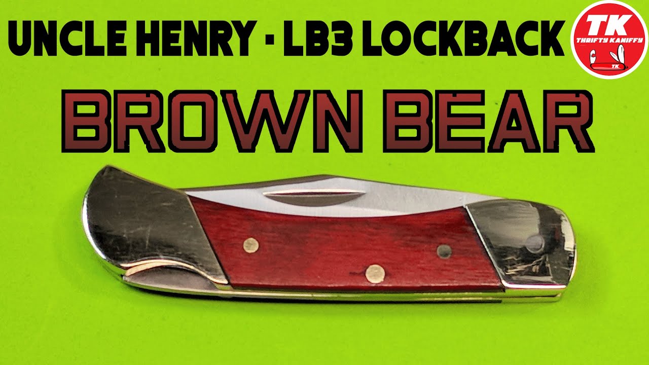 Карманный нож Uncle Henry LB3 Brown Bear с замком-замком