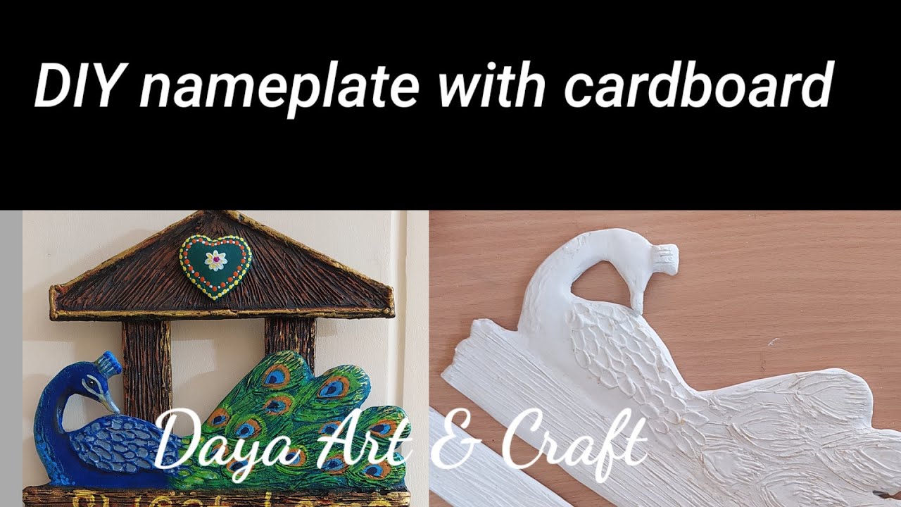 DIY Home name plate design | Door/wall name plate idea | welcome board |hanging decoration craft