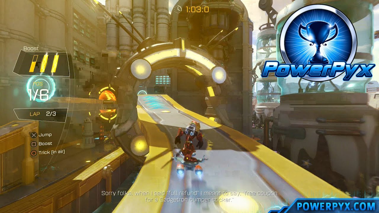 Ratchet & Clank 2016 - Kalebo Thunder Trophy Guide (Kalebo Hoverboard Race)